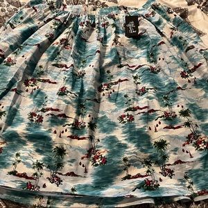 Hell Bunny Tropical Skirt